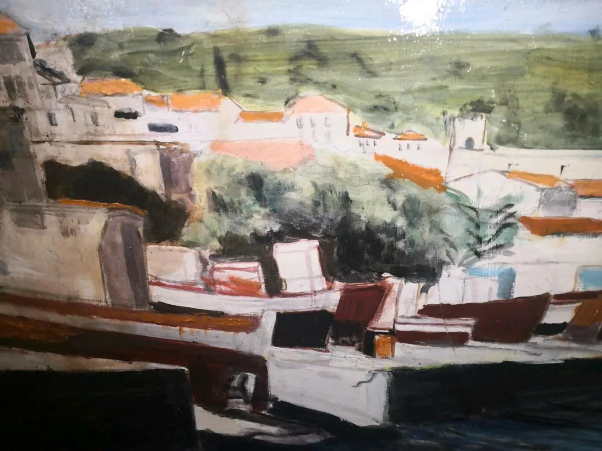 Large oil painting on board - Image 2