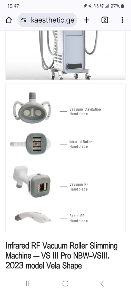 Infrared RF Vacuum Roller Slimming Machine – VS II - Image 2