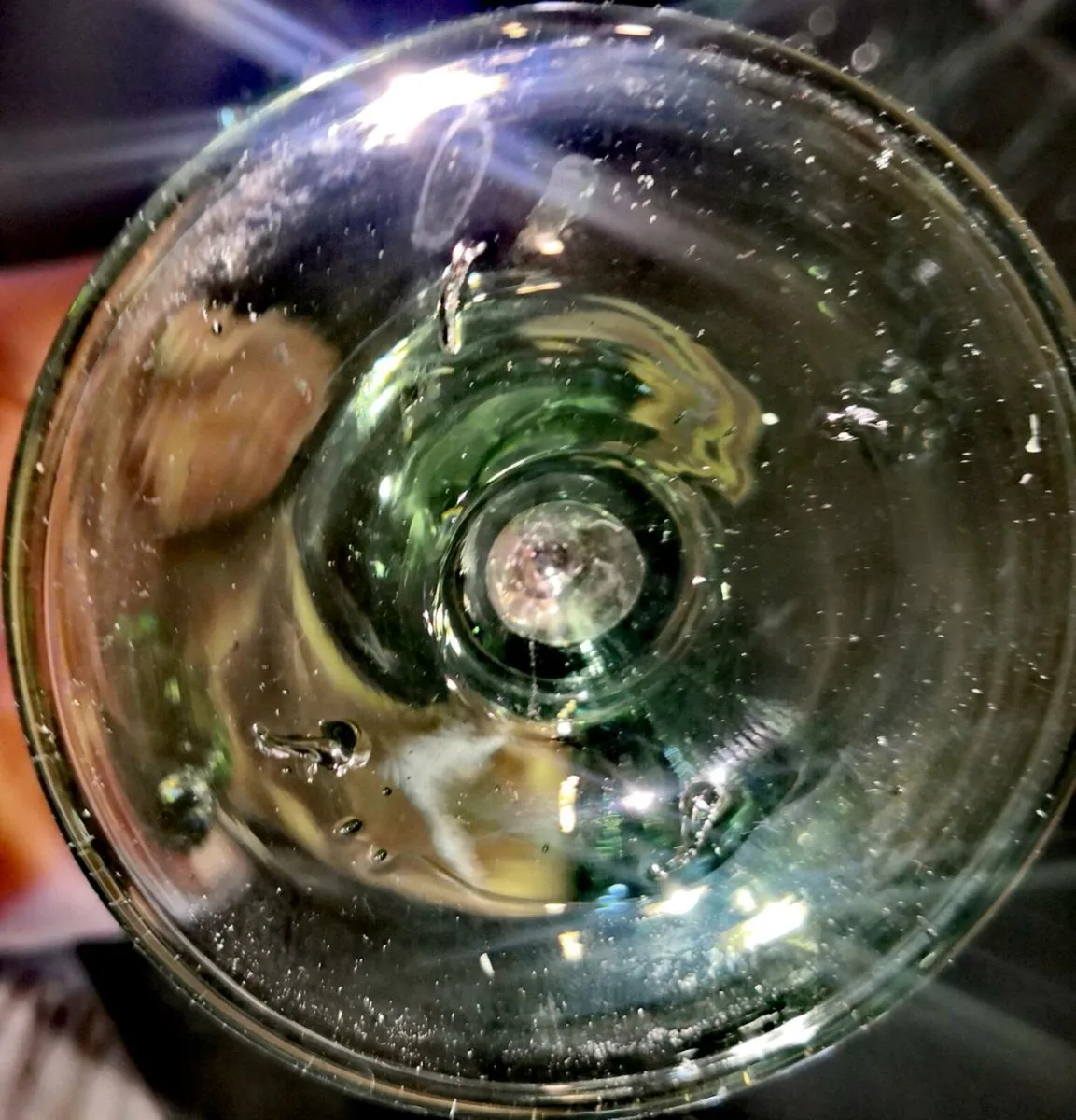 6 Unique handblown green glass set - Image 3