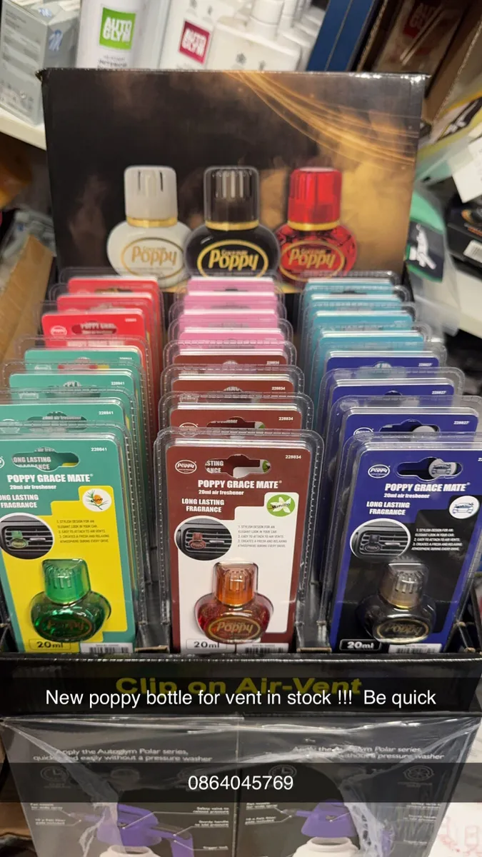 New Poppy vent air freshener