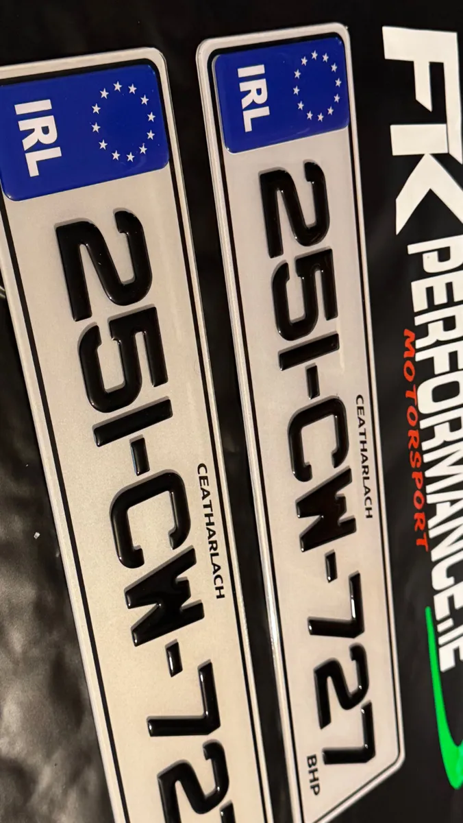 Ultimate gel number plates delivered - Image 1