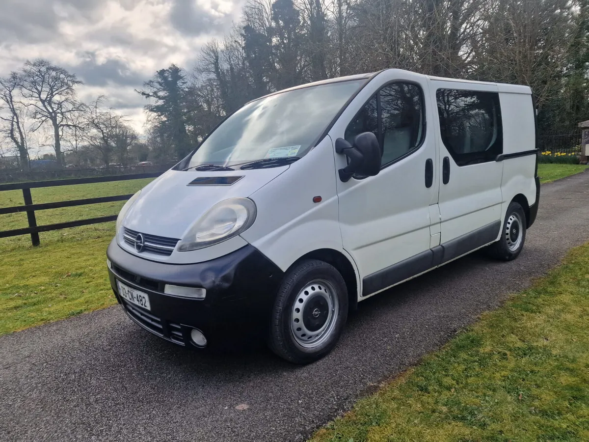 2003 Opel Vivaro 6 SEATER CREW CAB NEW CVRT - Image 2