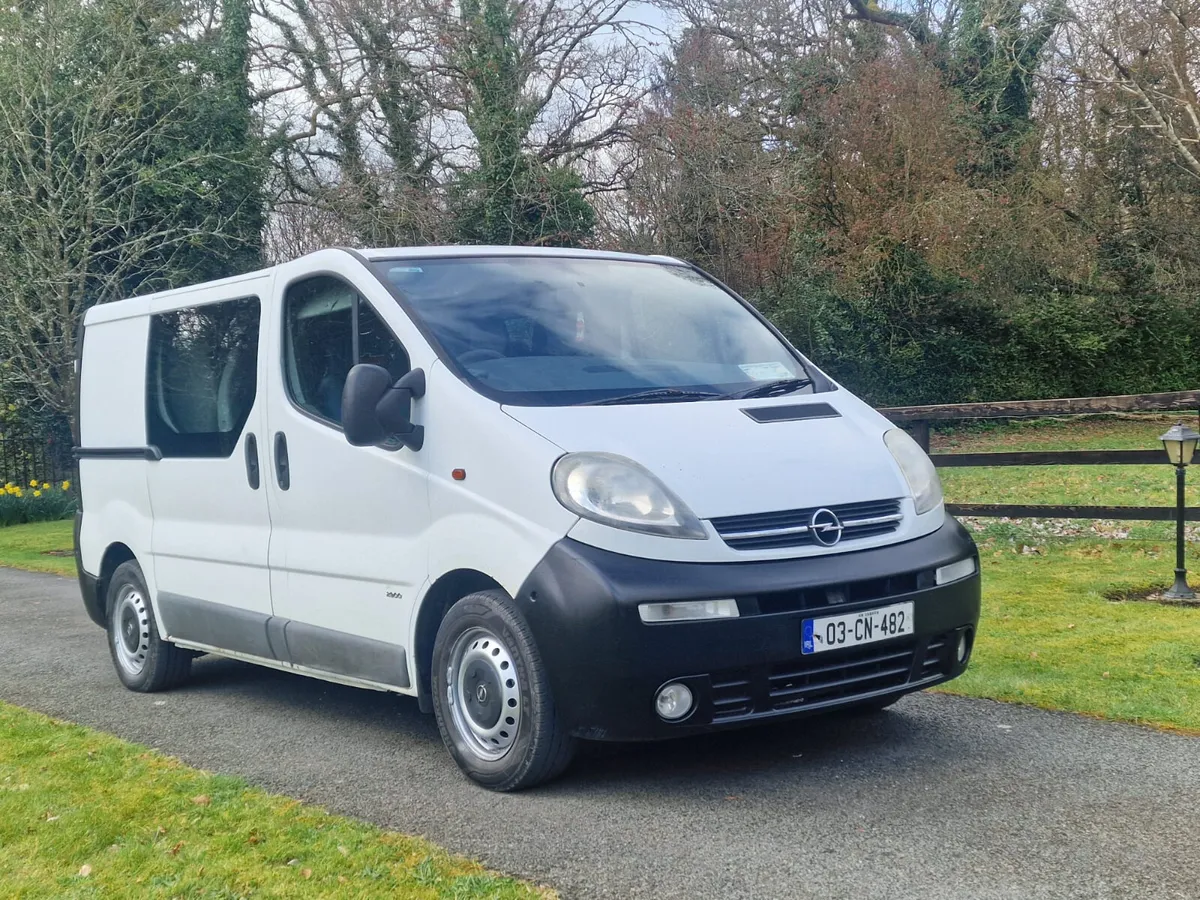 2003 Opel Vivaro 6 SEATER CREW CAB NEW CVRT - Image 1