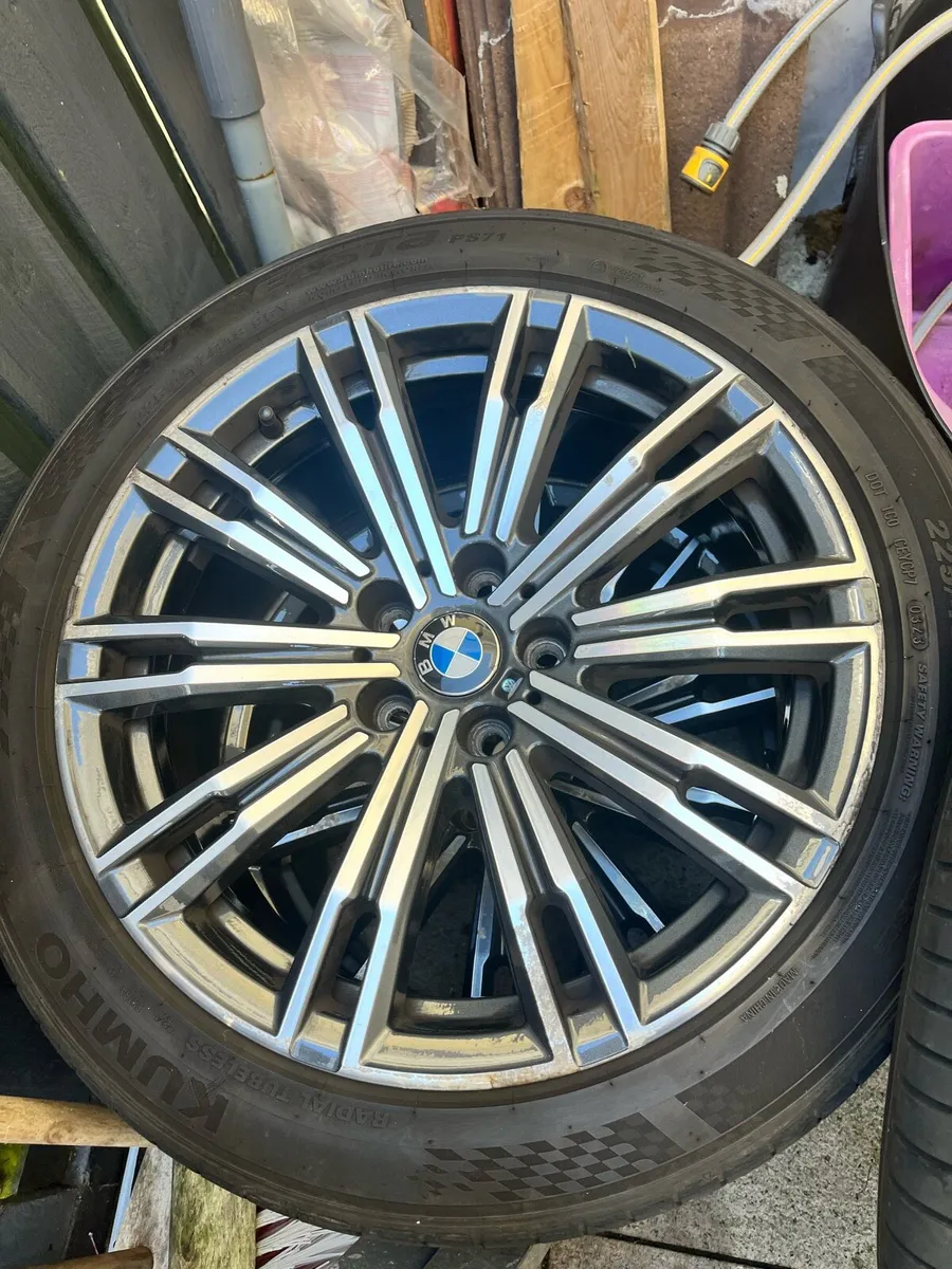 3 x BMW 18” alloys, 80% thread on tyres - Image 3