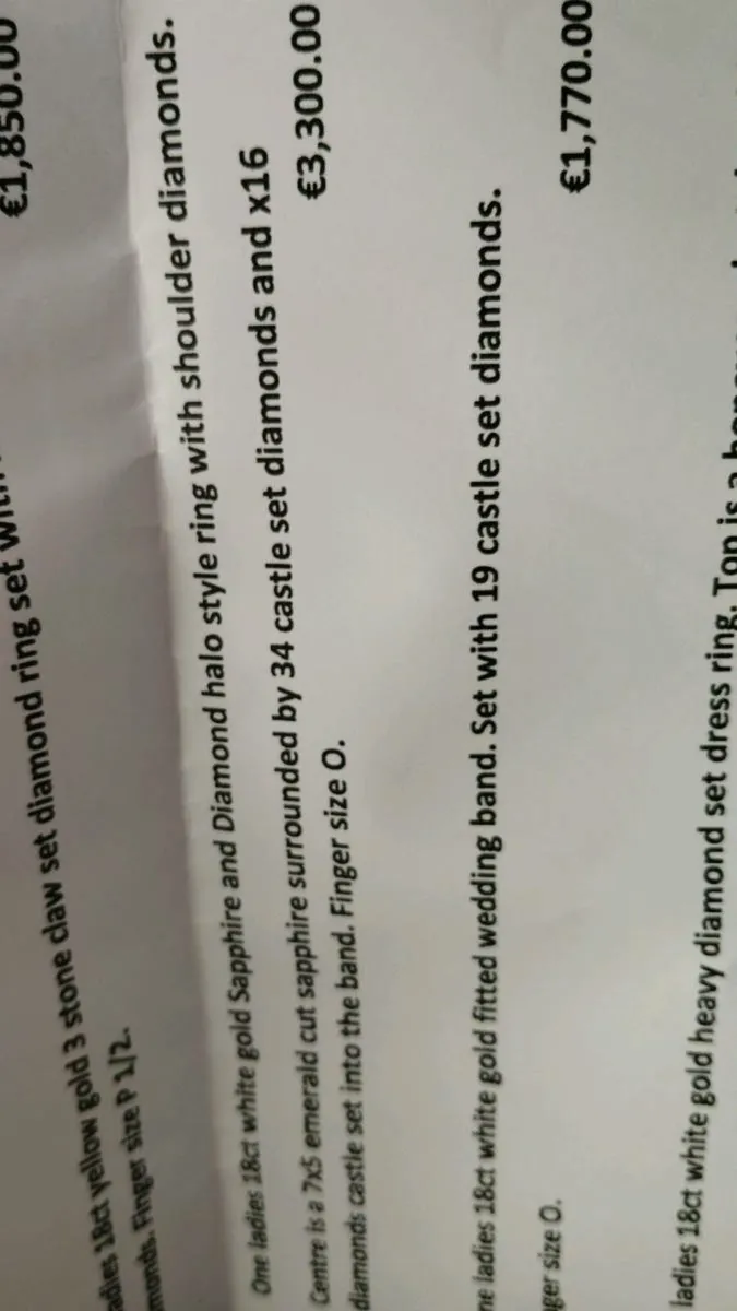 Engagement ring and wedding  last price dr  band - Image 2