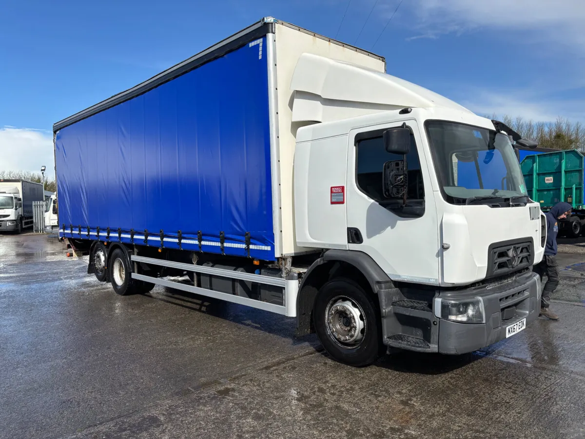2018 Renault D26 Curtainsider Rear Lift Sleeper Ca - Image 2
