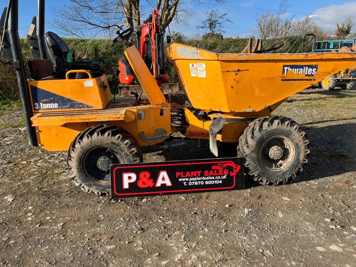 Thwaites 3 ton swivel dumper - Image 1