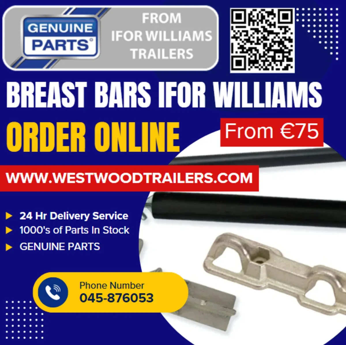 Breast Bars Ifor Williams  ORDER ON LINE - Image 1