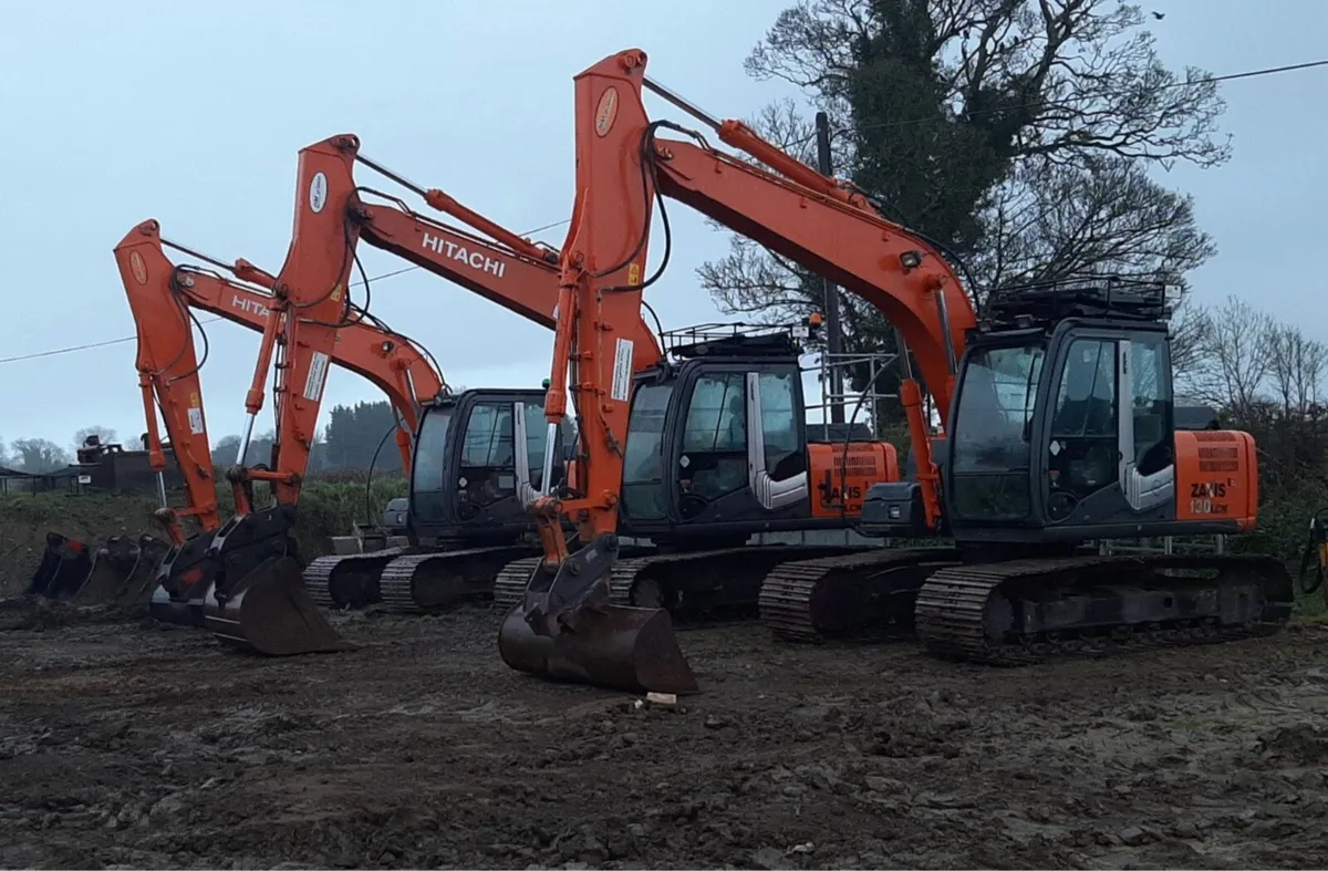 13+8 ton  diggers self drive hire - Image 3