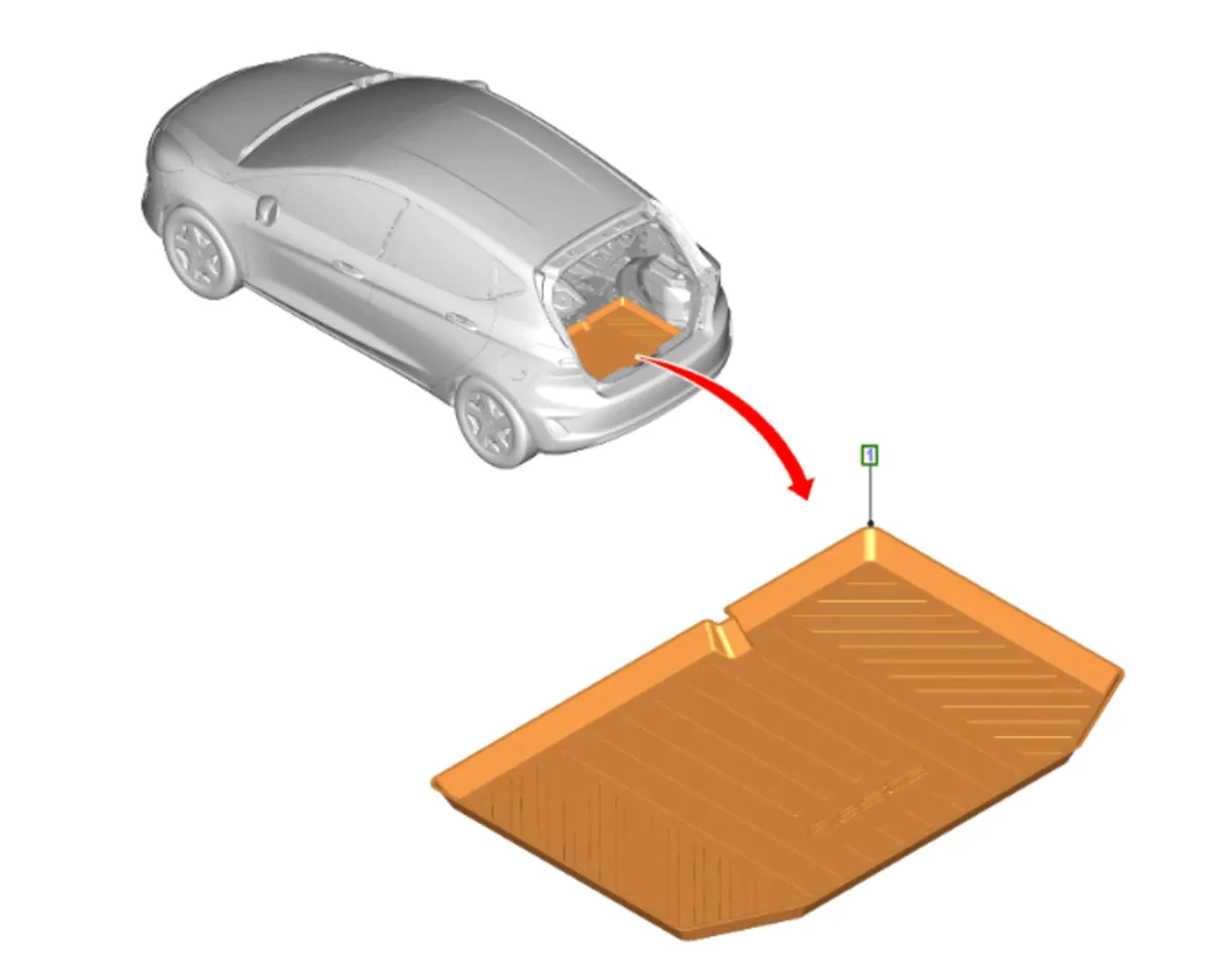 FORD (S) FIESTA BOOT LINER 2017>