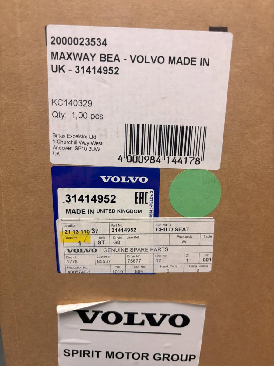 VOLVO CHILD SEAT 32332611 - Image 2