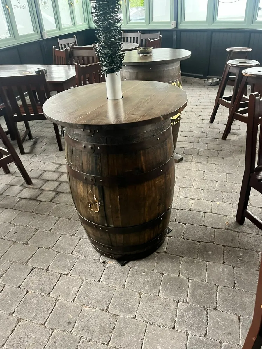 Whiskey oak barrels - Barrel tables - Planters - Image 3