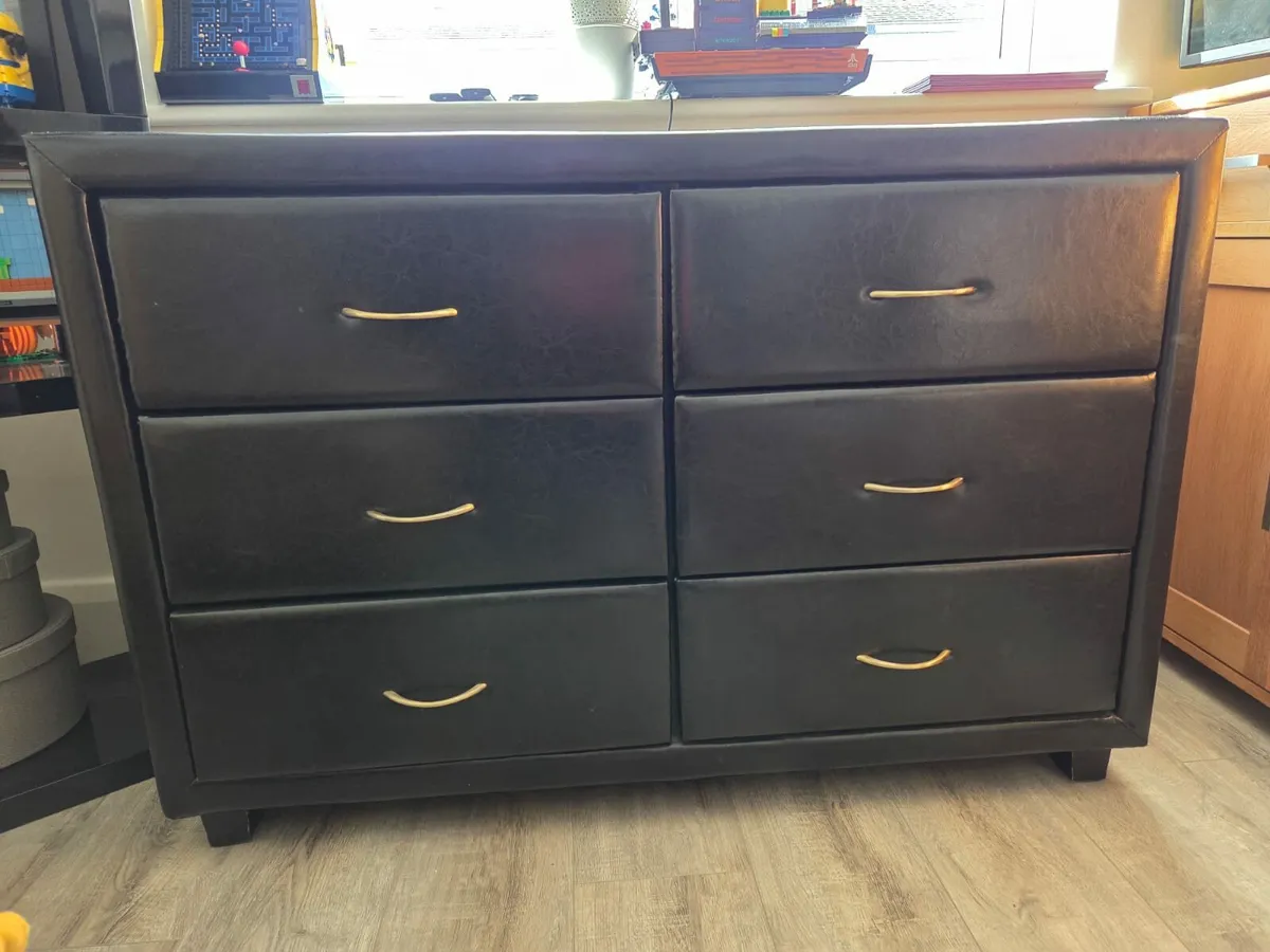 Leather Bedroom Locker - Image 1