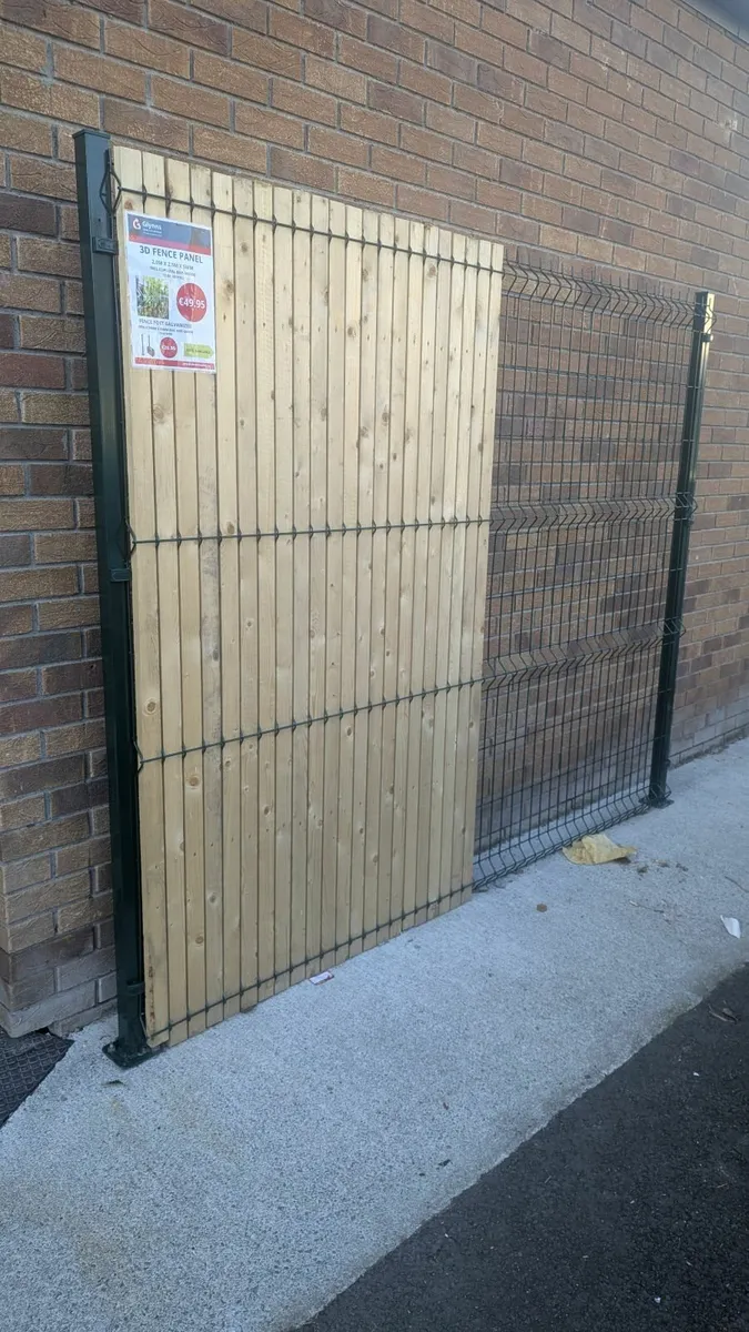 3D Panel Fencing  STORM PROOF   Green + Antharcite - Image 3