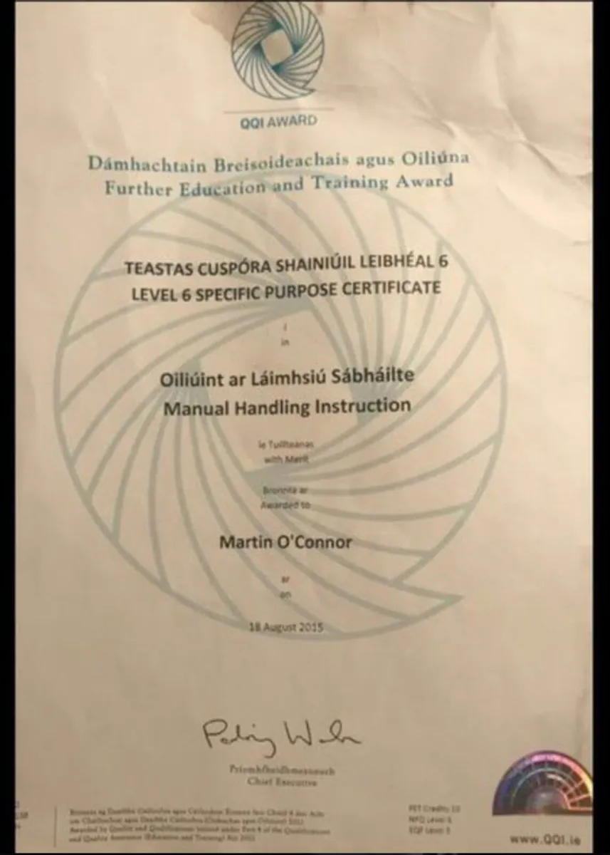 Manual Handling / Abrasive Wheels / 7 DAYS /EVE. - Image 4