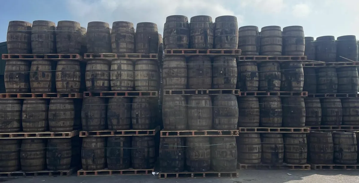 Whiskey barrels-half barrels-table top-stools - Image 1