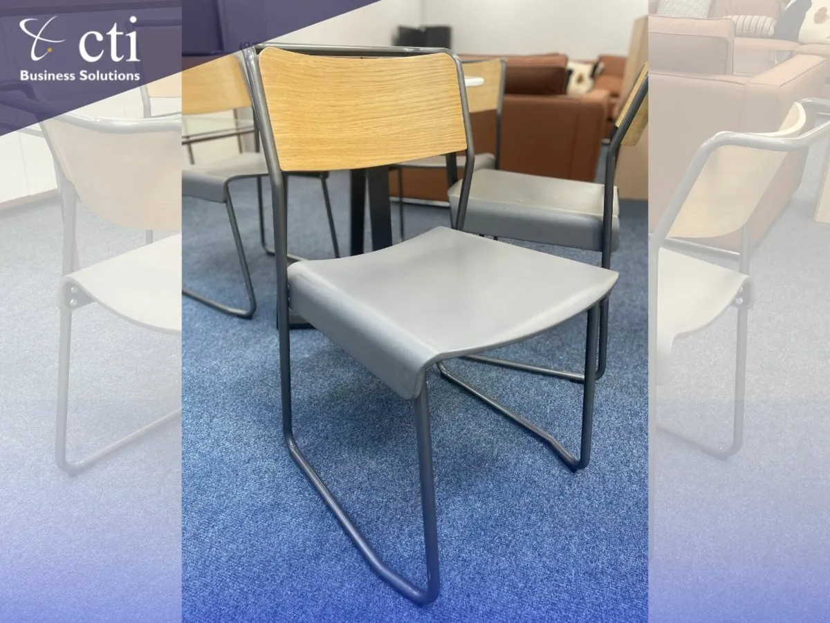 Ex-Corporate "VG&P" Canteen Utility Chairs-Grade A - Image 3