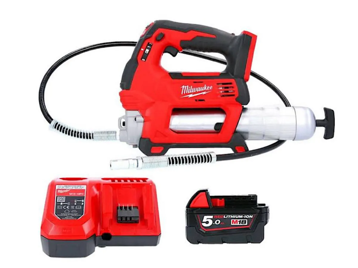 Milwaukee M18 Grease Gun Kit - Image 1