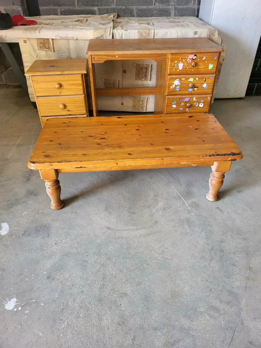 Computer desk, locker, table, - Image 2