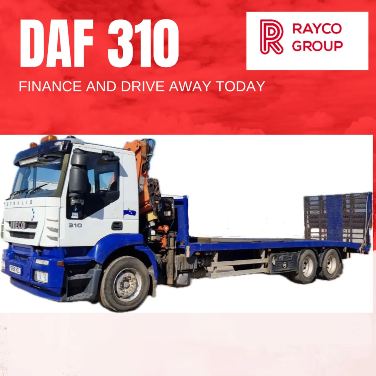 2008 Iveco 310 6x2 Beavertail Crane - Image 1