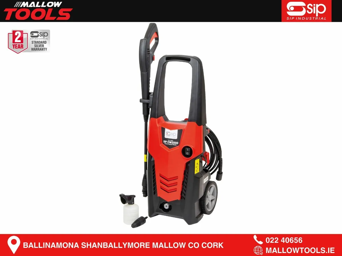 SIP CW2000 Electric Pressure Washer (2030psi) - Image 1