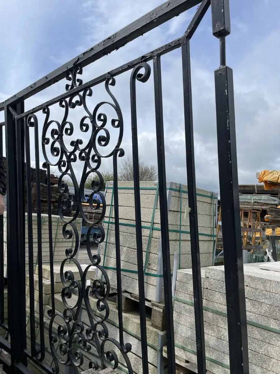 13ft Decorative Galvanised Box Iron  Gates - Image 2