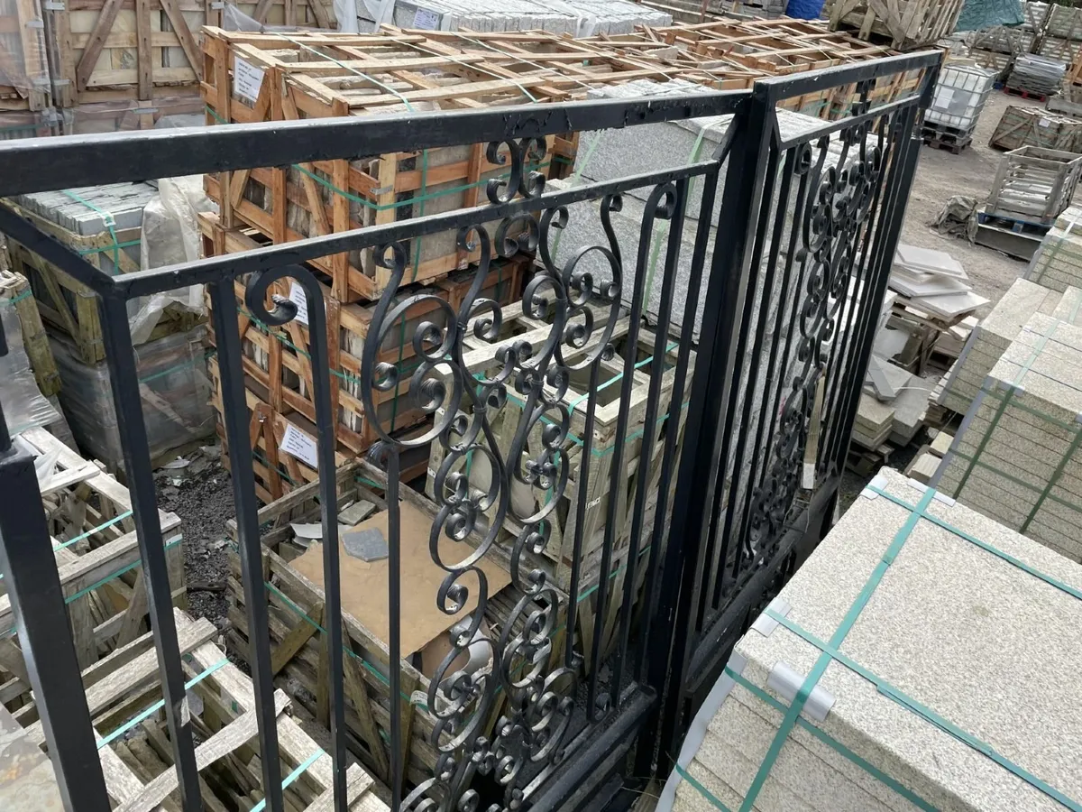 13ft Decorative Galvanised Box Iron  Gates - Image 3