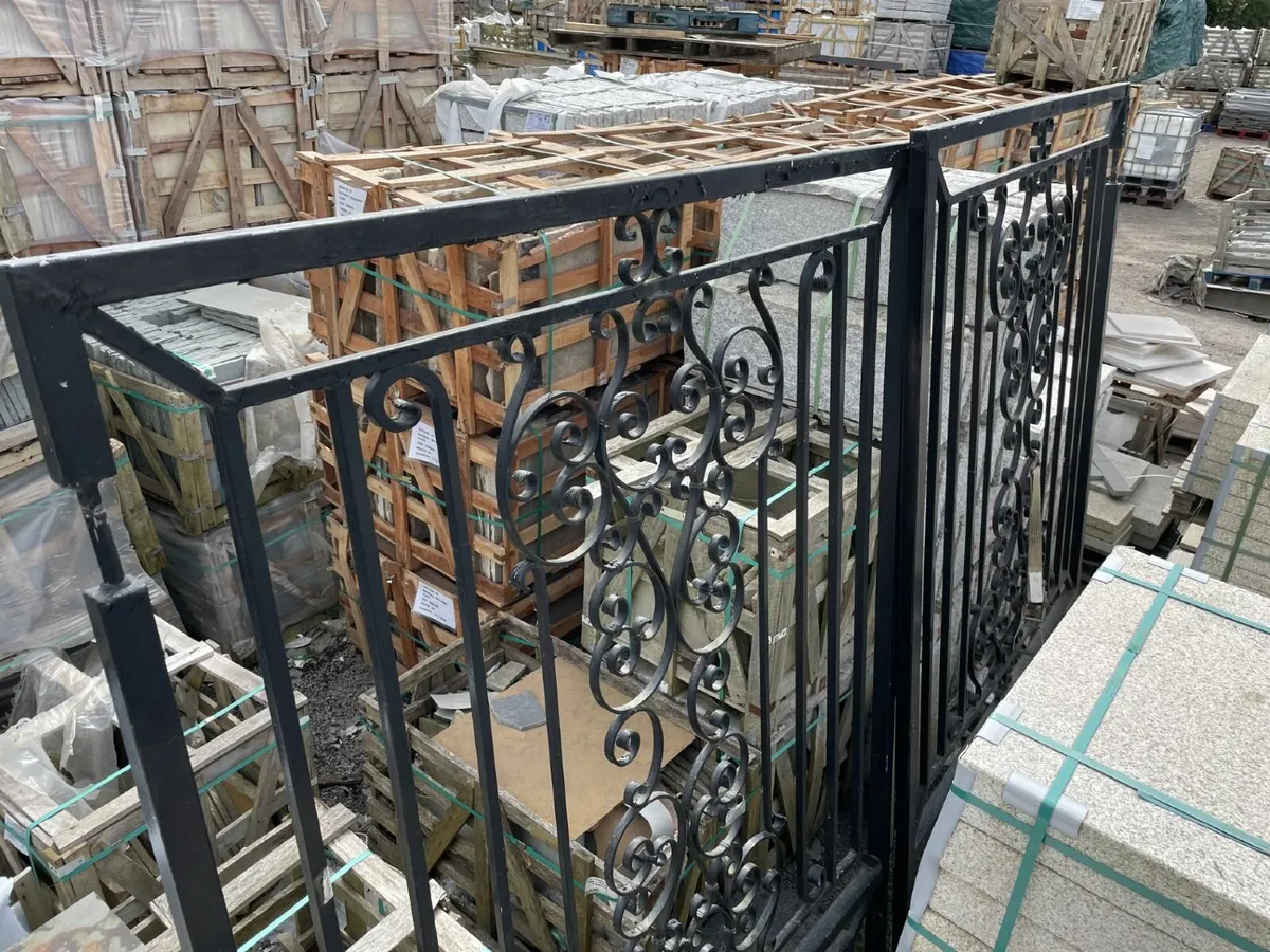 13ft Decorative Galvanised Box Iron  Gates - Image 4