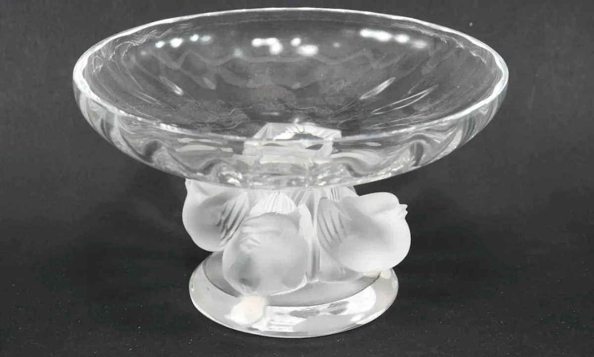 Amazing signed Lalique France pedestal bowl - Image 4