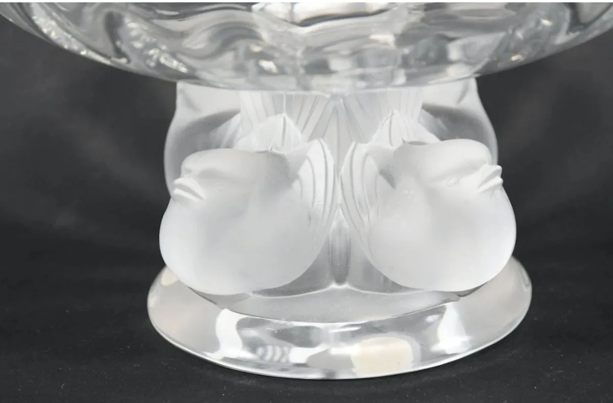 Amazing signed Lalique France pedestal bowl - Image 2