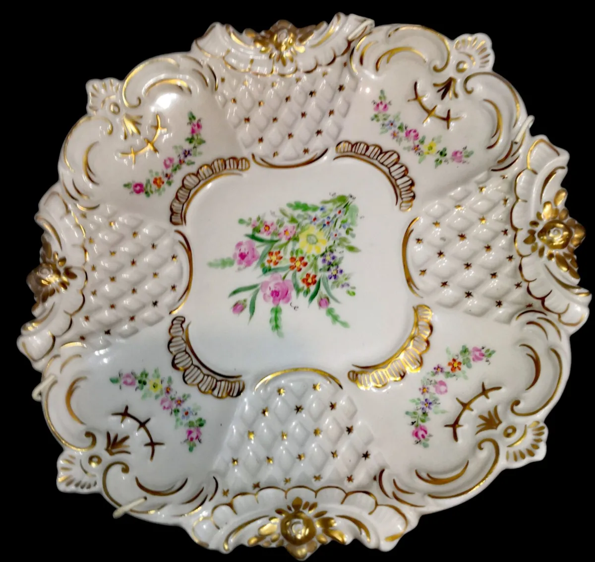 Beautiful large MZ Dresden Irish plate - Image 1