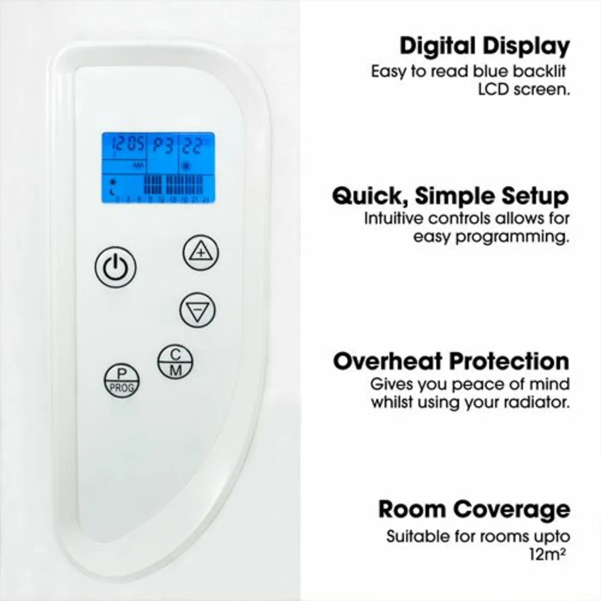 Futura 1000w Eco Slimline Low Energy Electric Rad - Image 4