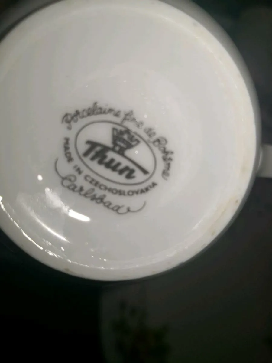 Beautiful Carslbad Bohemian roses teaset - Image 2