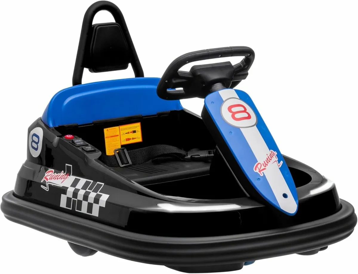 BumperBoo 6V Bumper Car Blue - Image 2