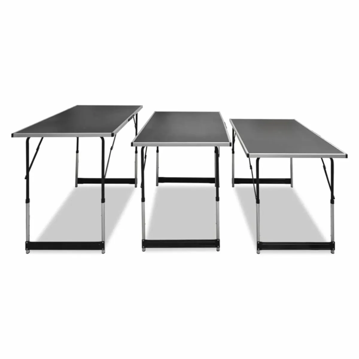 Table 3 pcs Foldable Height Adjustable - Image 3
