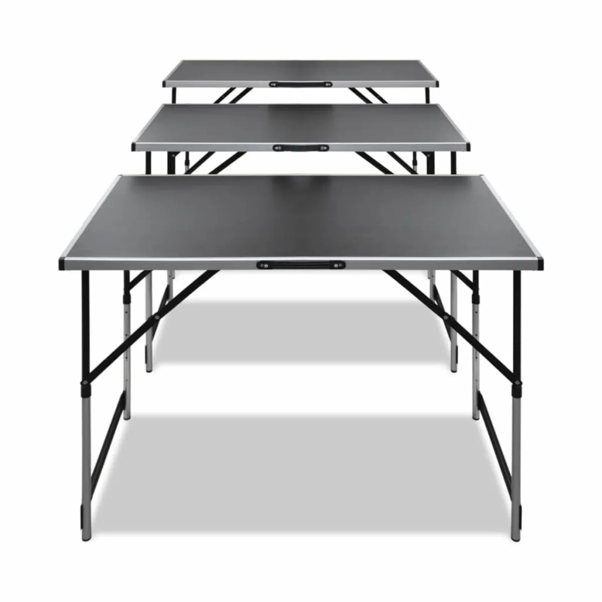 Table 3 pcs Foldable Height Adjustable - Image 2