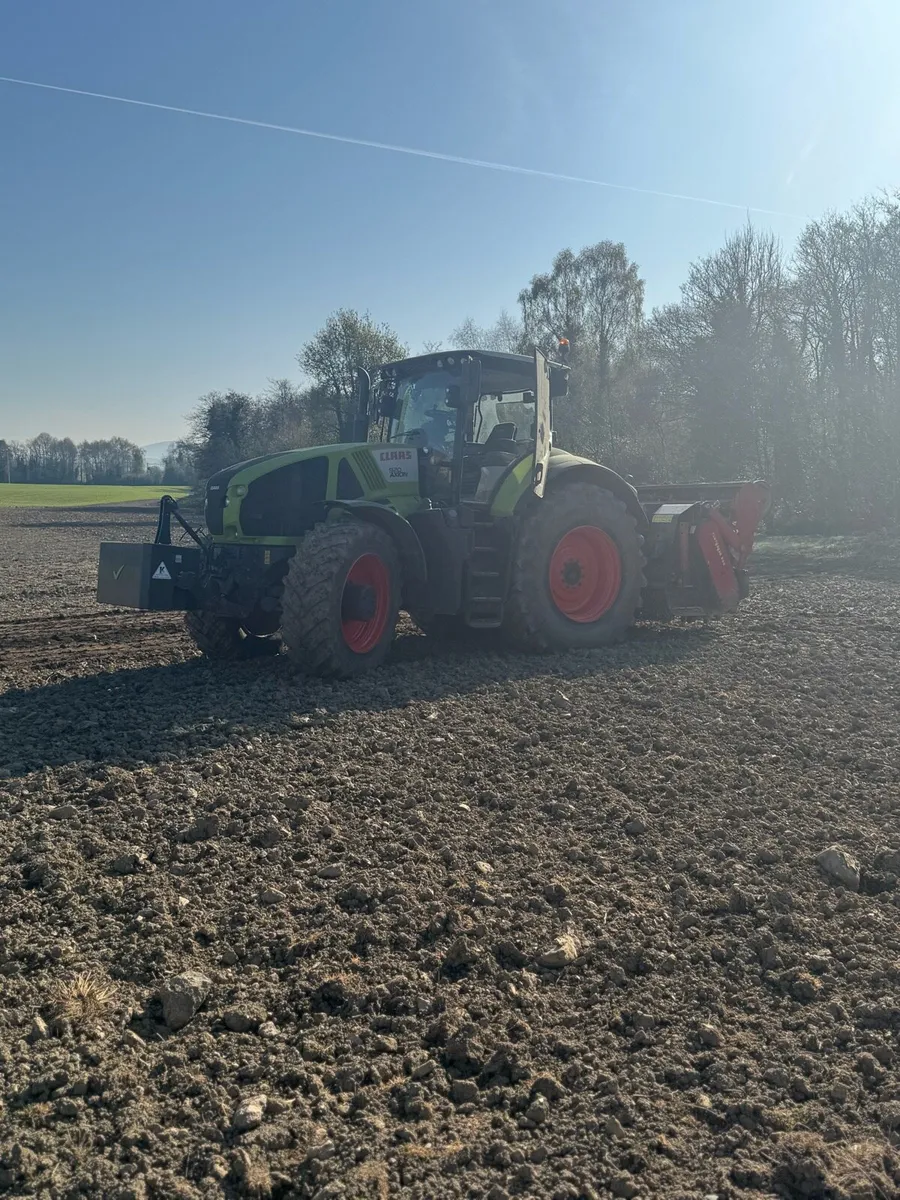 Tractor mounted stone crusher and soil tiller - Image 1