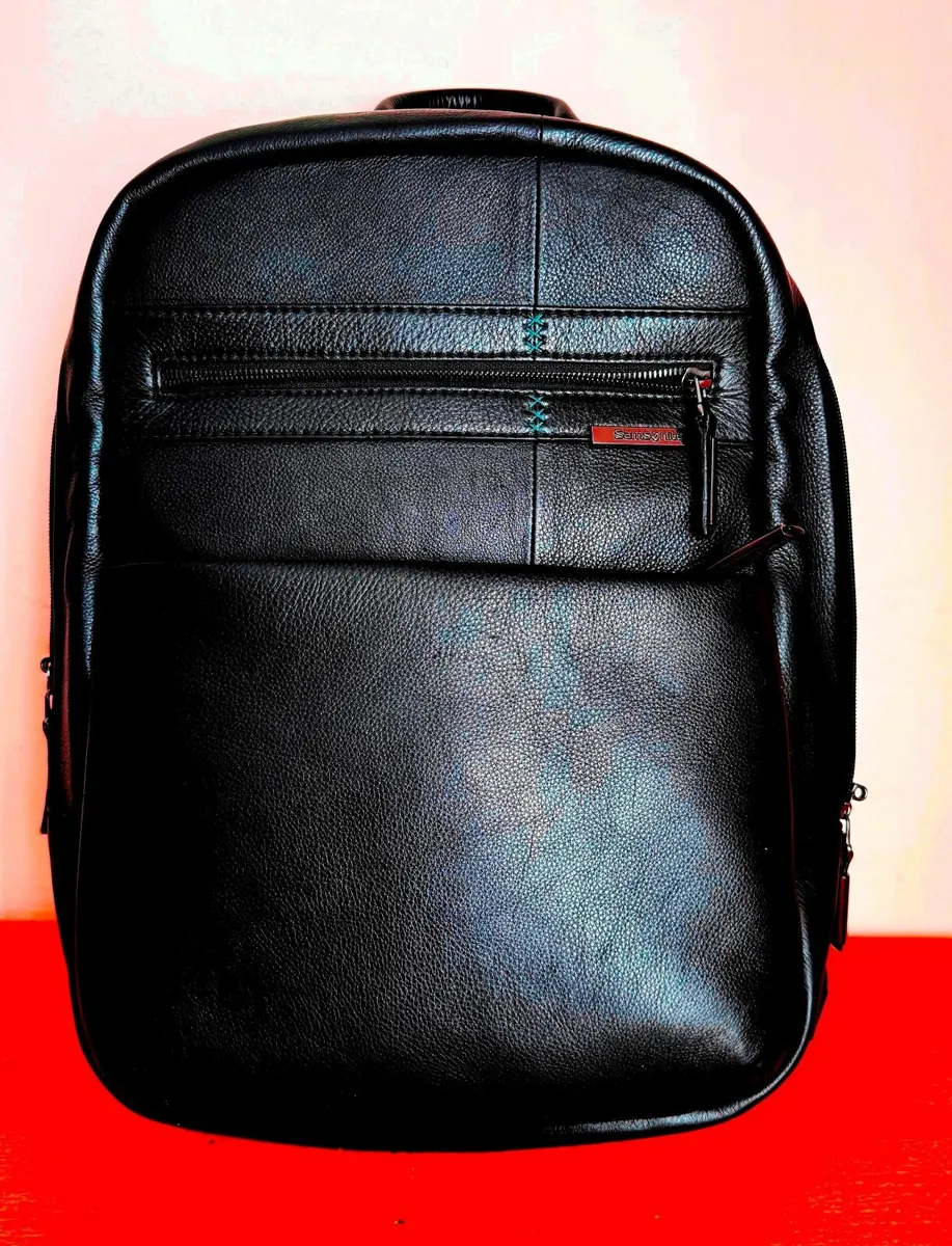 Samsonite Leather Backpack Laptop Bag Samsonite - Image 1