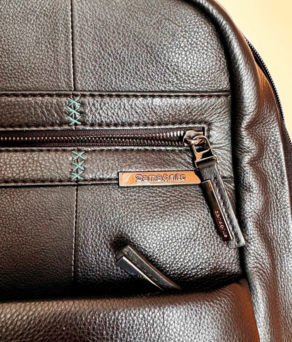 Samsonite Leather Backpack Laptop Bag Samsonite - Image 2