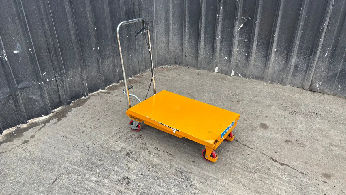 New 150Kg Scissor Lift Trolley - Image 1