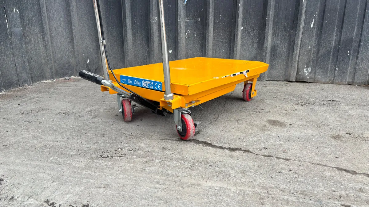 New 150Kg Scissor Lift Trolley - Image 4