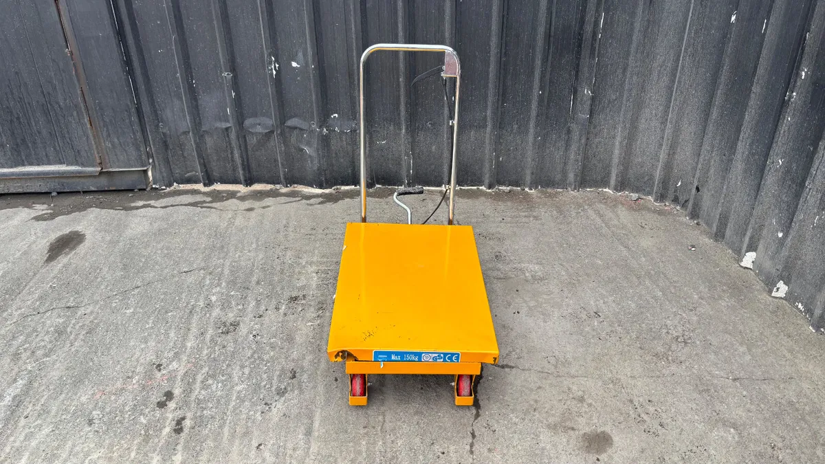 New 150Kg Scissor Lift Trolley - Image 2