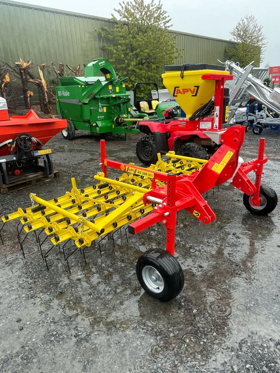 3m APV grass tine harrow with seeder