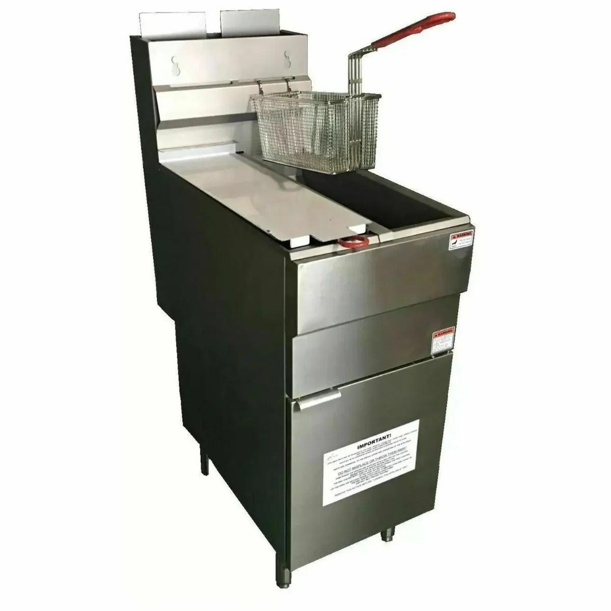 4 Burner Twin Tank Gas Fryer with Twin Baskets - Image 2