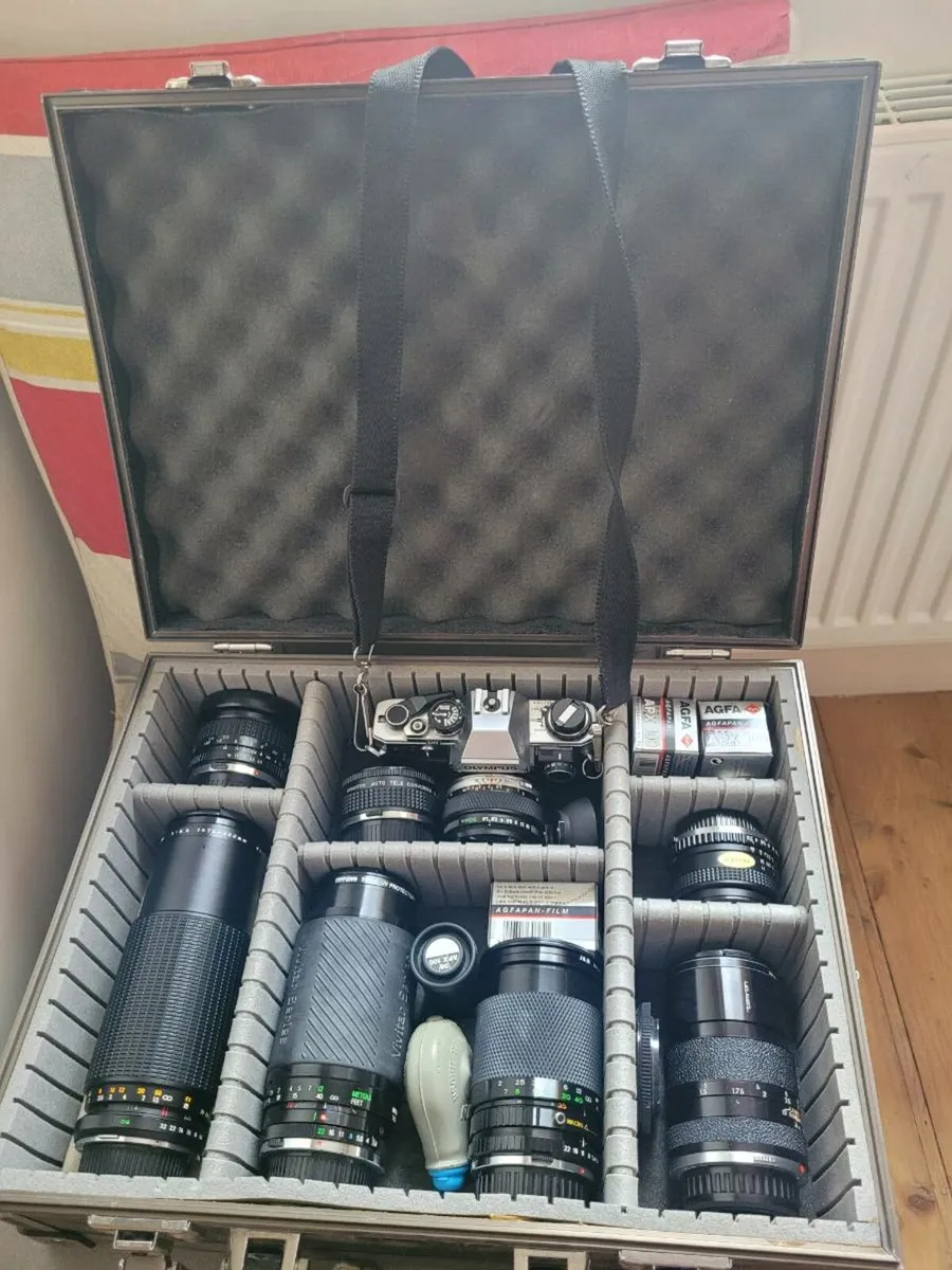 Olympus om10 with selection of lenses - Image 2