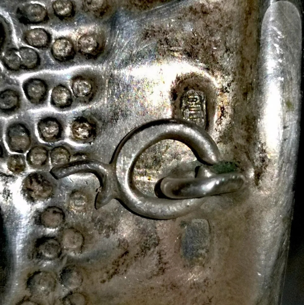 Wall decoration horn with 875 silver - Image 3