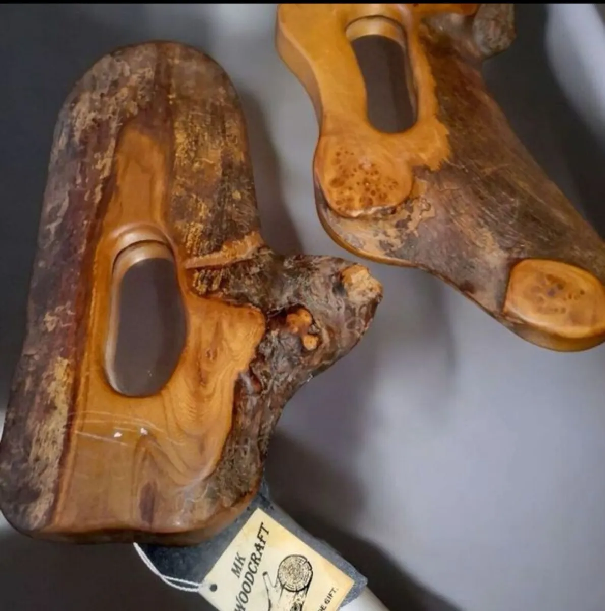 Pair of hardwood mirrors Monaghan