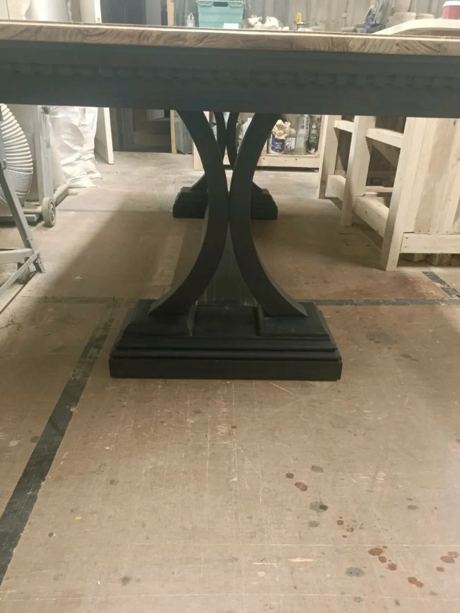 Unique wood turned Harriet Dining table - Image 4