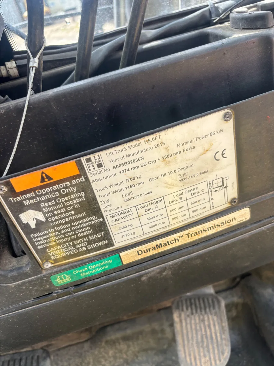 2017 5 Ton Hyster Forklift - Image 4