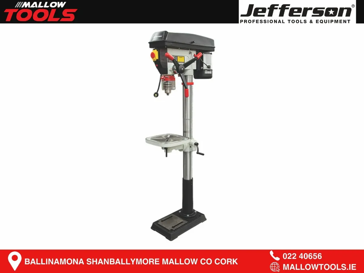 Jefferson 750w Floorstanding Pillar Drill (1HP) - Image 1